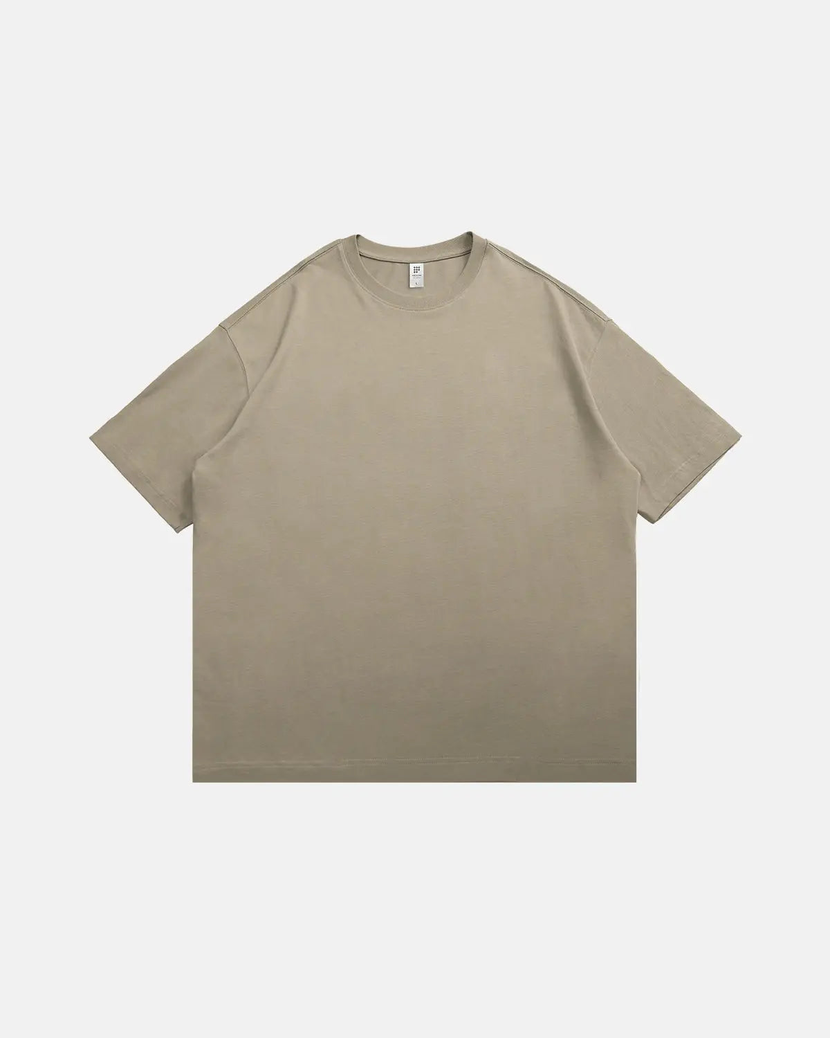 Oversized heavyweight cotton T-shirt from InflationUS streetwear collection, featuring a relaxed fit and durable fabric.