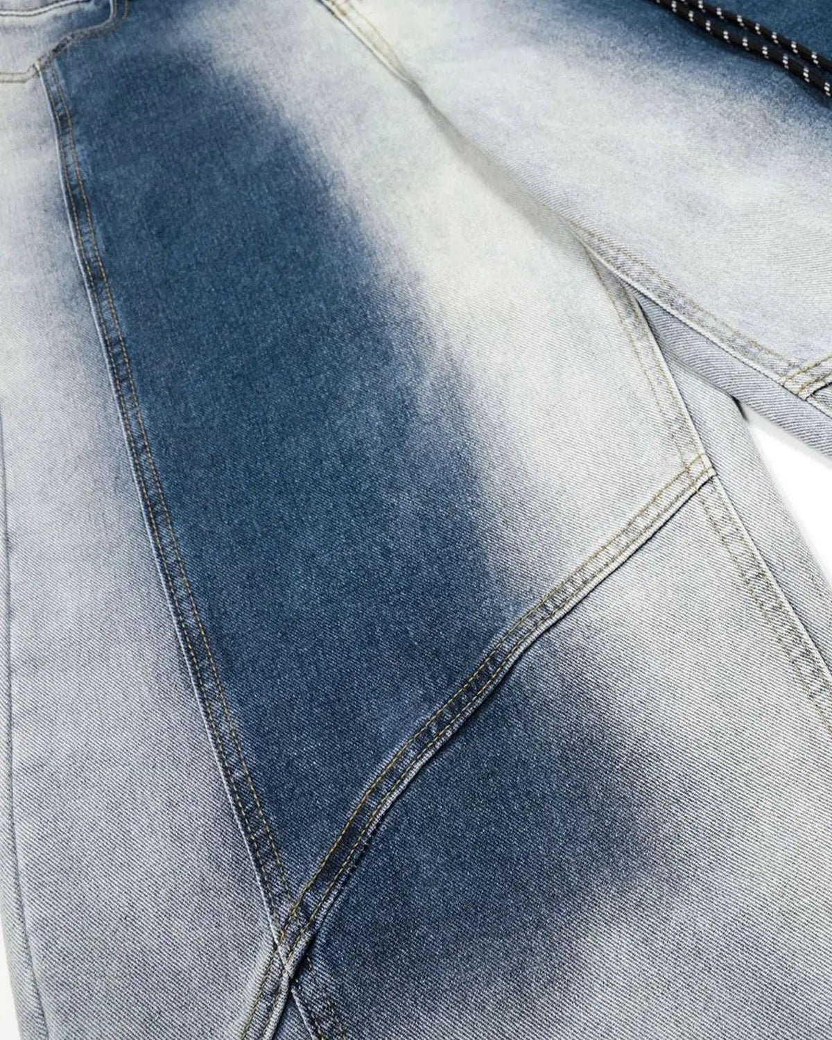 Flation Monkey Wash Baggy Barrel Jeans showing relaxed fit, distressed denim, and stylish streetwear design.