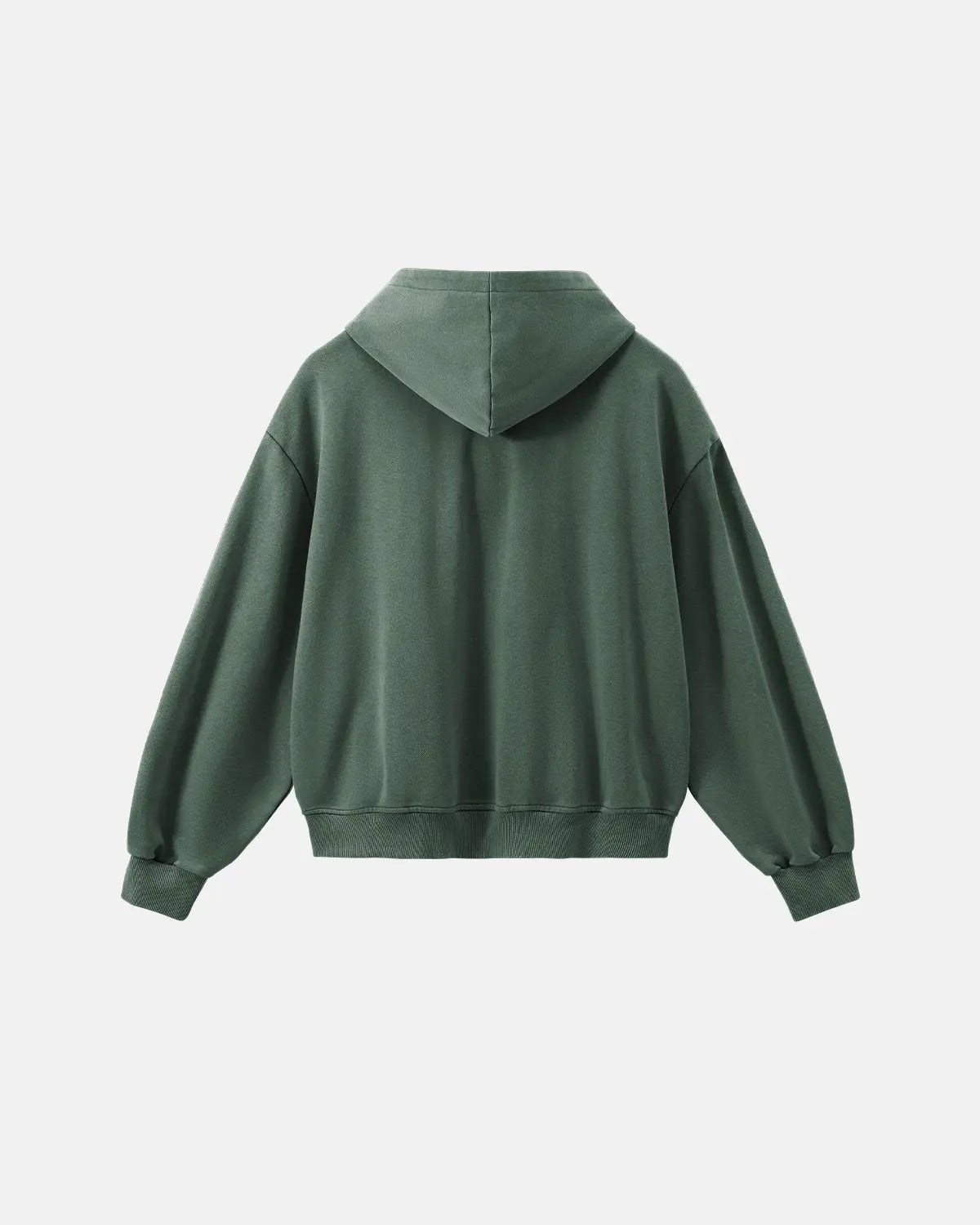 Inflation Streetwear Garment Washed French Terry Hoodie with a relaxed fit, featuring soft fabric and casual style.
