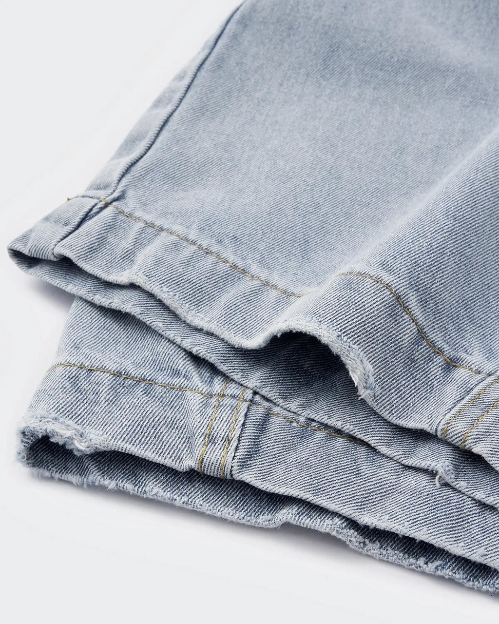 Flation acid washed distressed barrel jeans, casual streetwear pants with a relaxed fit and worn-in distressed details.