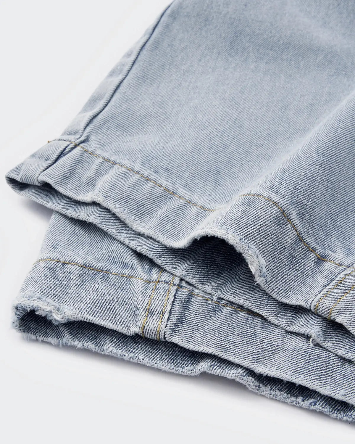 Flation acid washed distressed barrel jeans, casual streetwear pants with a relaxed fit and worn-in distressed details.
