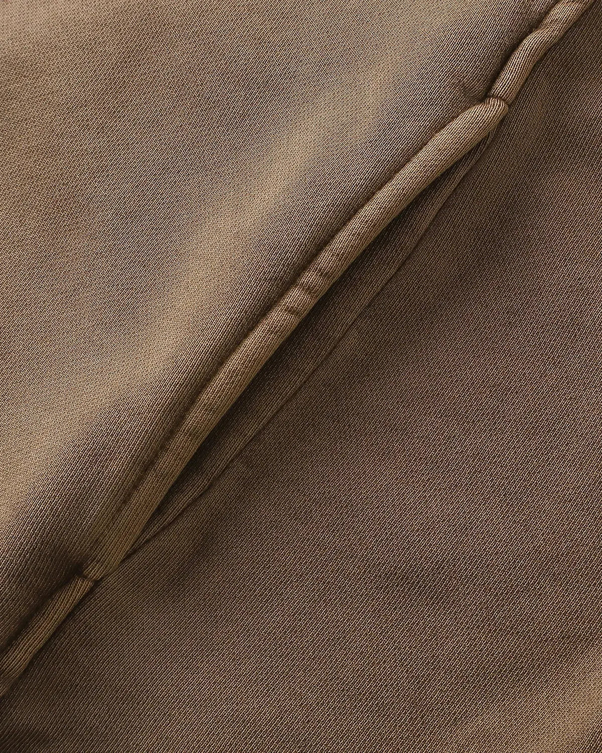 Acid wash stitching zip-up hoodie by Flation Streetwear featuring a casual fit and stylish design with front zipper and stitched details.