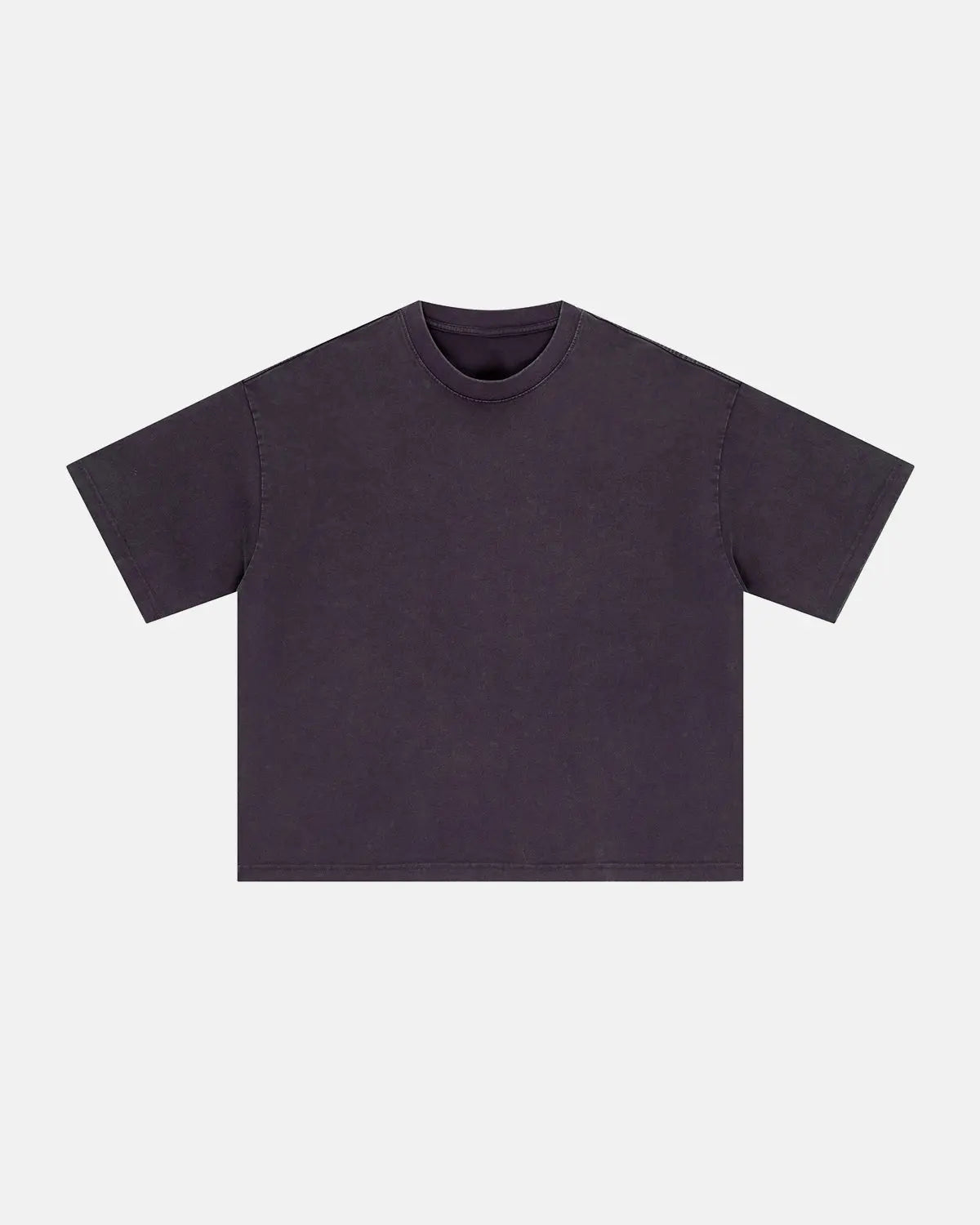 Snow Washed Heavyweight Boxy T-Shirt by INFLATION, featuring a relaxed fit and textured fabric in a casual streetwear style.