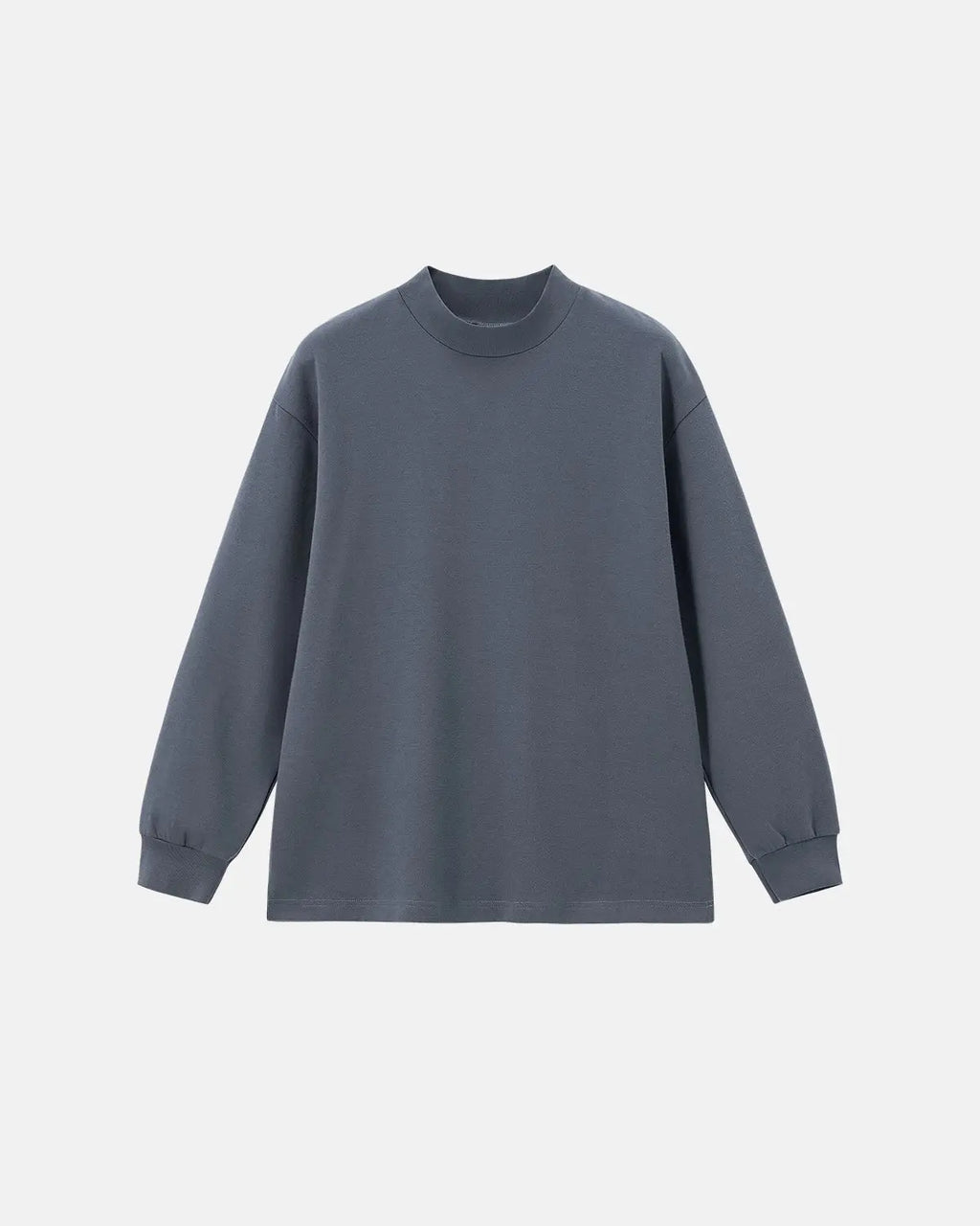 Soft Touch Mock Neck Sweatshirt by INFLATION, stylish streetwear in soft fabric with a fitted mock neck design.