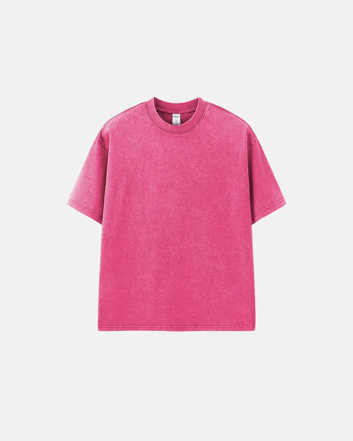 White Snow Flakes Wash Tee by Flation Streetwear featuring snowflake graphics on soft cotton fabric.