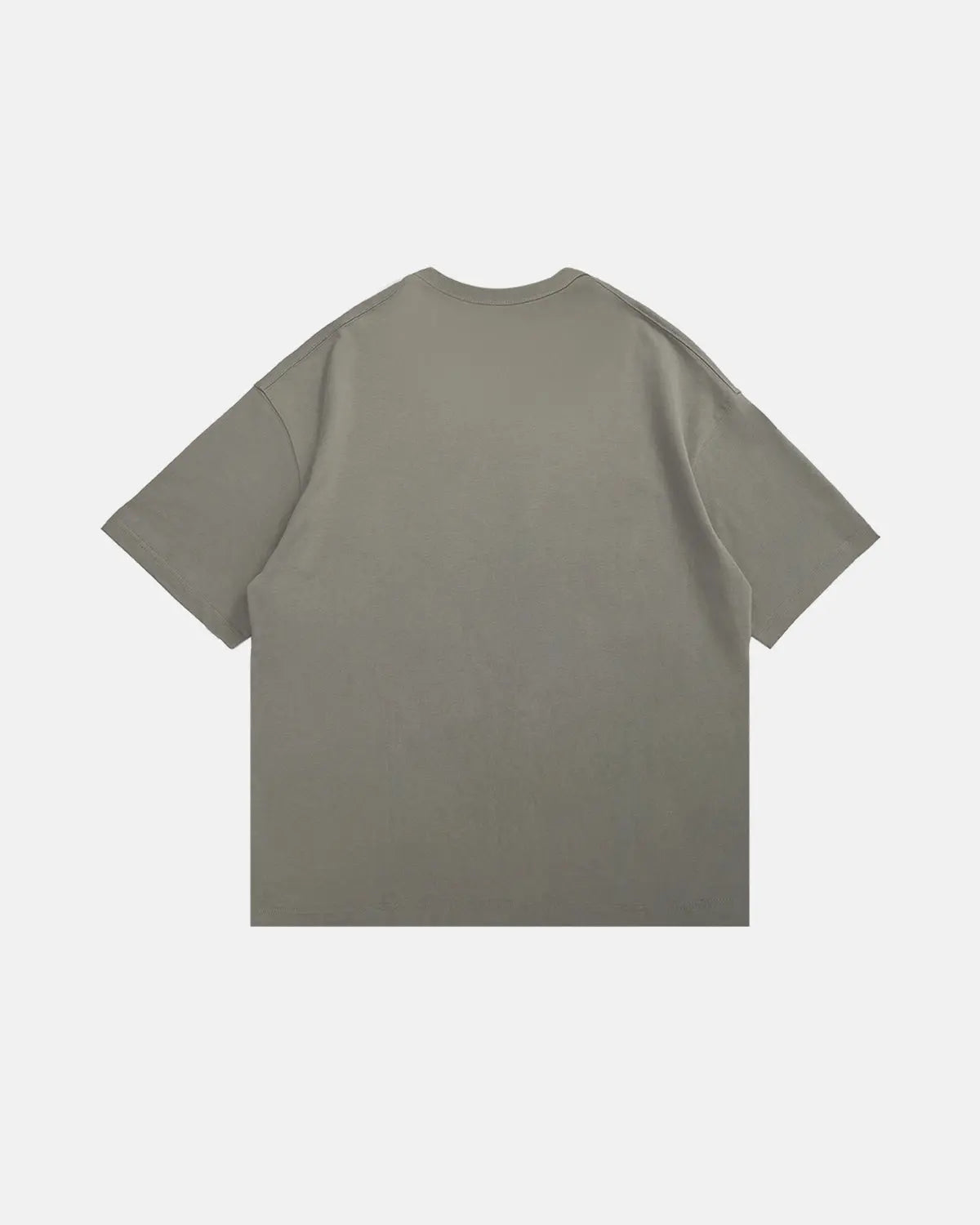 InflationUS heavyweight oversized cotton T-shirt with a relaxed fit, displayed on a hanger against a plain background.