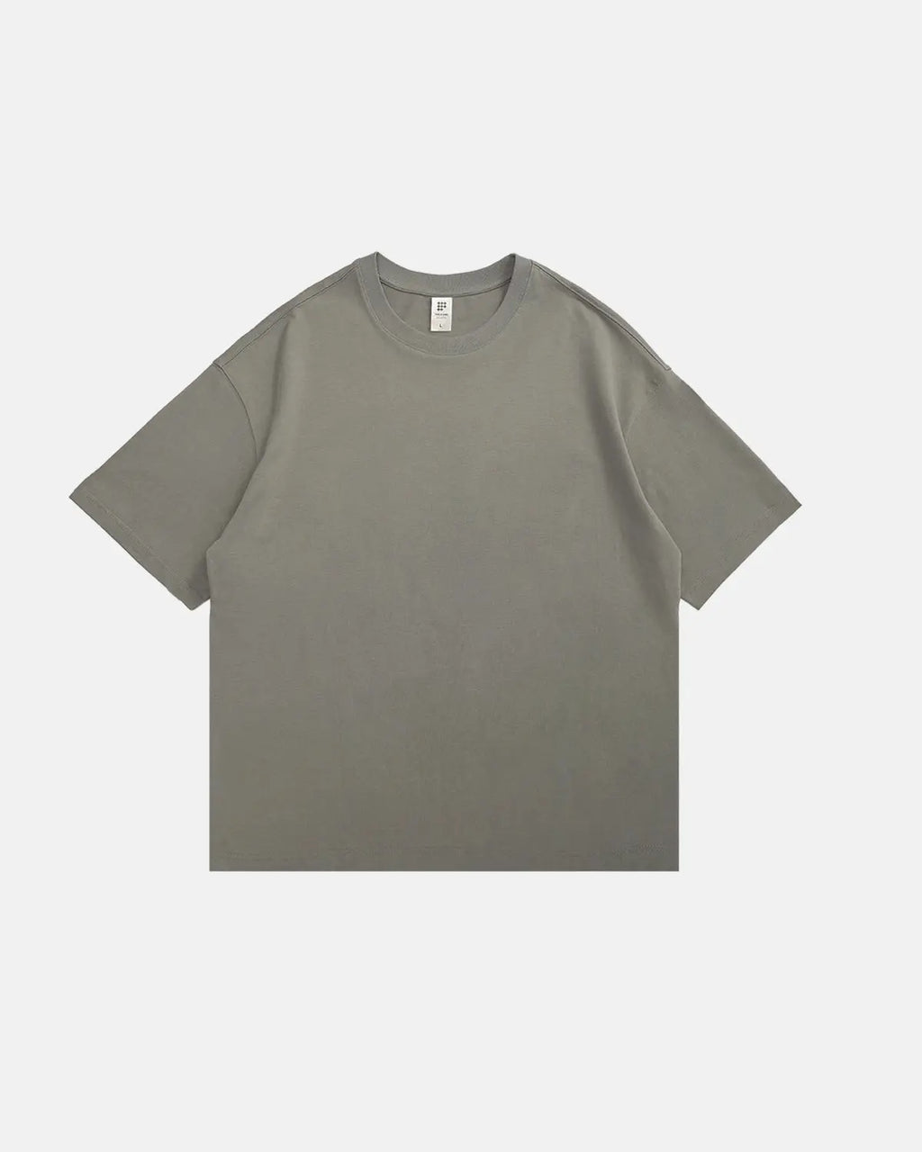 InflationUS heavyweight cotton oversized T-shirt in black, featuring a relaxed fit and streetwear style, displayed on a mannequin.
