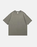 InflationUS heavyweight cotton oversized T-shirt in black, featuring a relaxed fit and streetwear style, displayed on a mannequin.