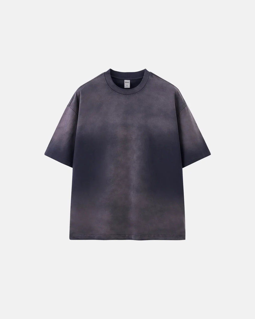 Oversized Flation Monkey Acid Wash Tee displayed on a hanger, showcasing its relaxed fit and vintage acid wash fabric.
