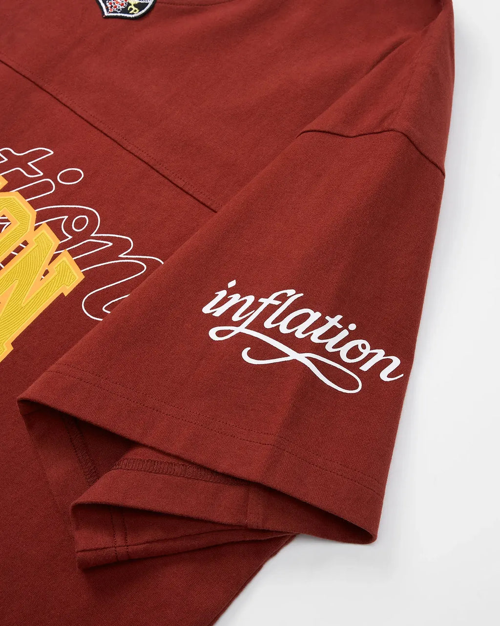 Retro V-Neck Jersey by INFLATION featuring classic streetwear style with a comfortable fit and vintage-inspired design.
