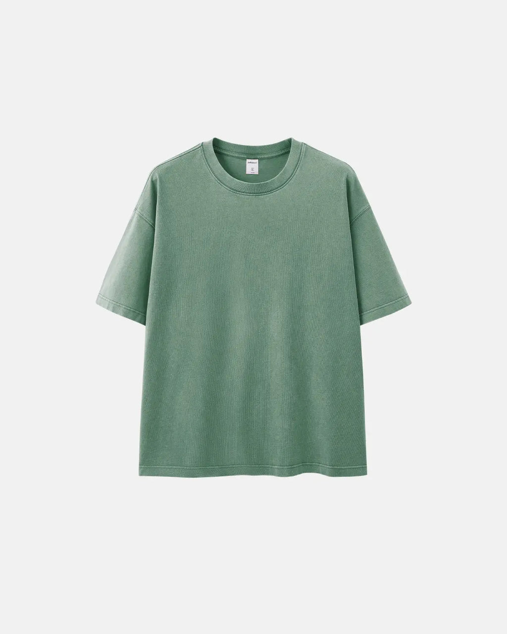 Oversized heavyweight washed T-shirt from Flation Streetwear, featuring a relaxed fit and faded distressed fabric.