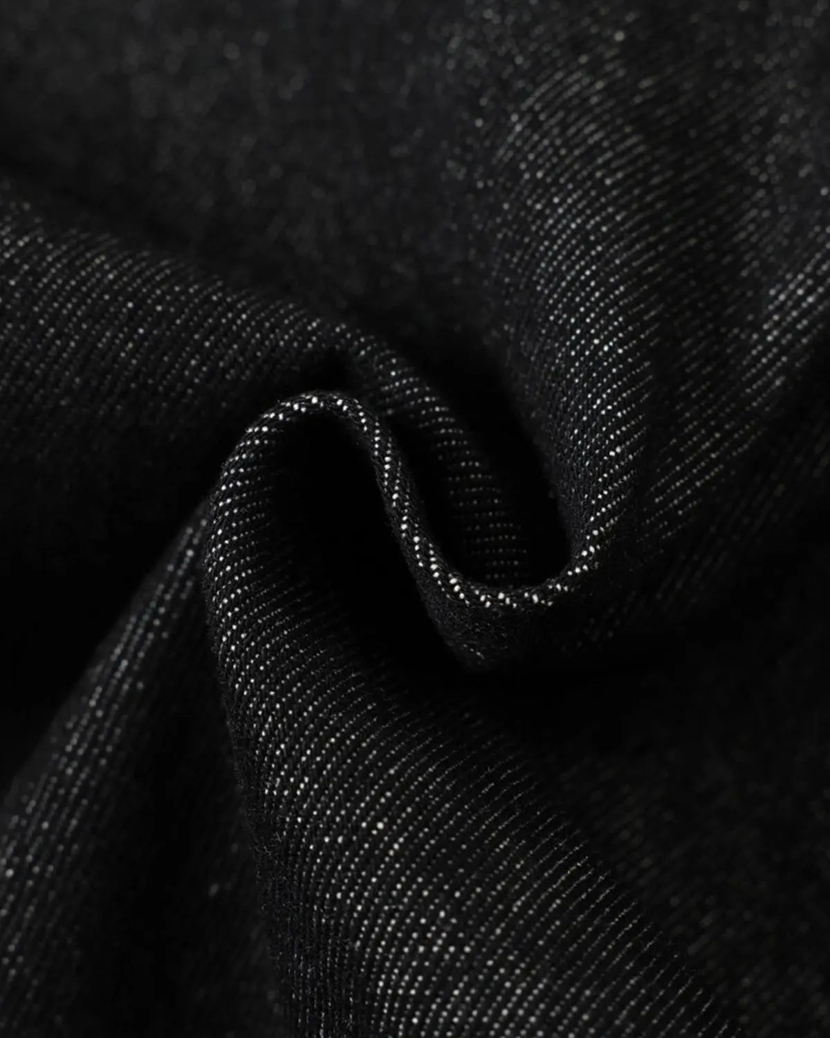 Metal toggle raw denim jacket by Flation, featuring classic raw denim fabric and metal button details, styled for streetwear fashion.