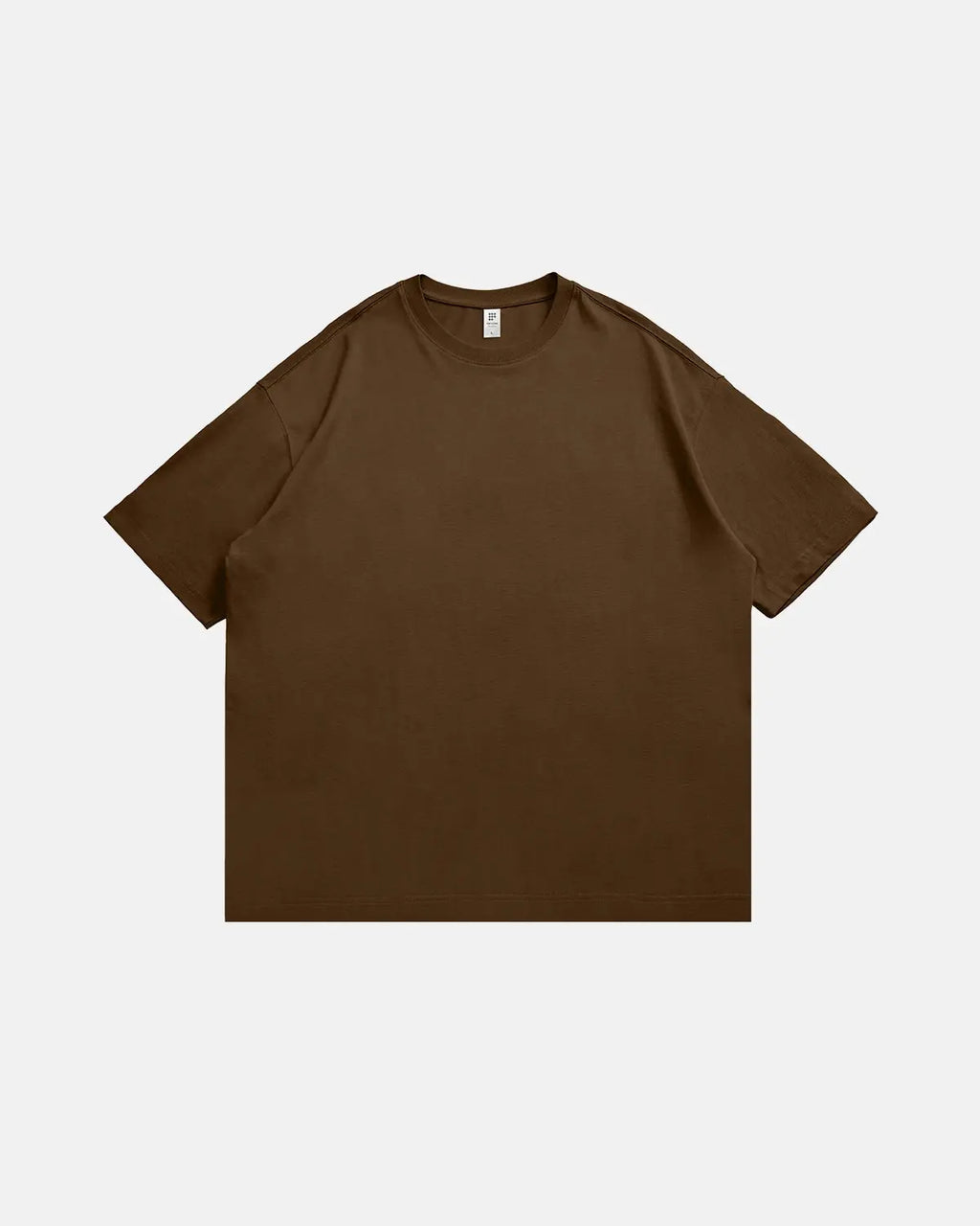 InflationUS heavyweight cotton oversized T-shirt with a relaxed fit and streetwear style, shown in a natural casual pose.