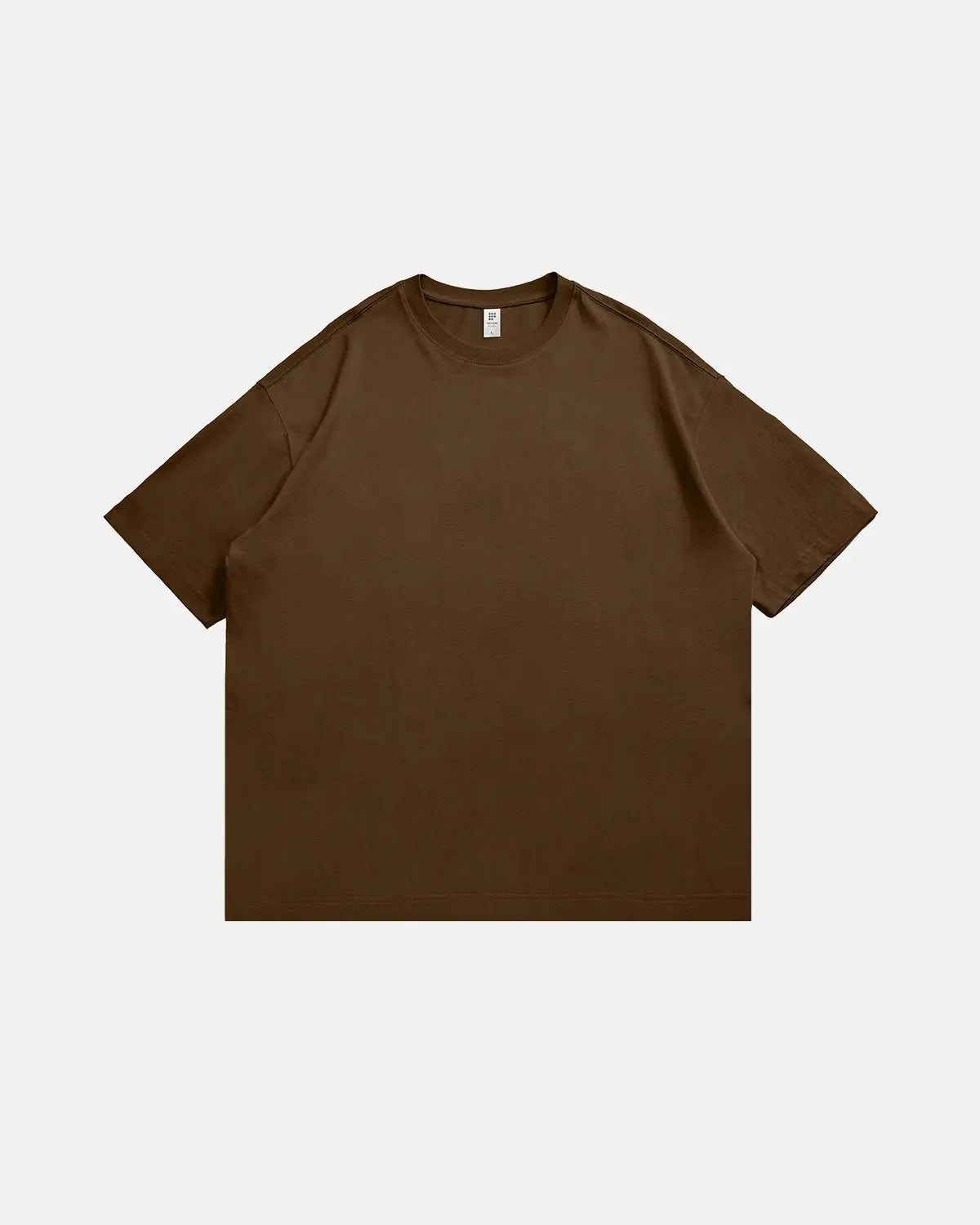 InflationUS heavyweight cotton oversized T-shirt with a relaxed fit and streetwear style, shown in a natural casual pose.