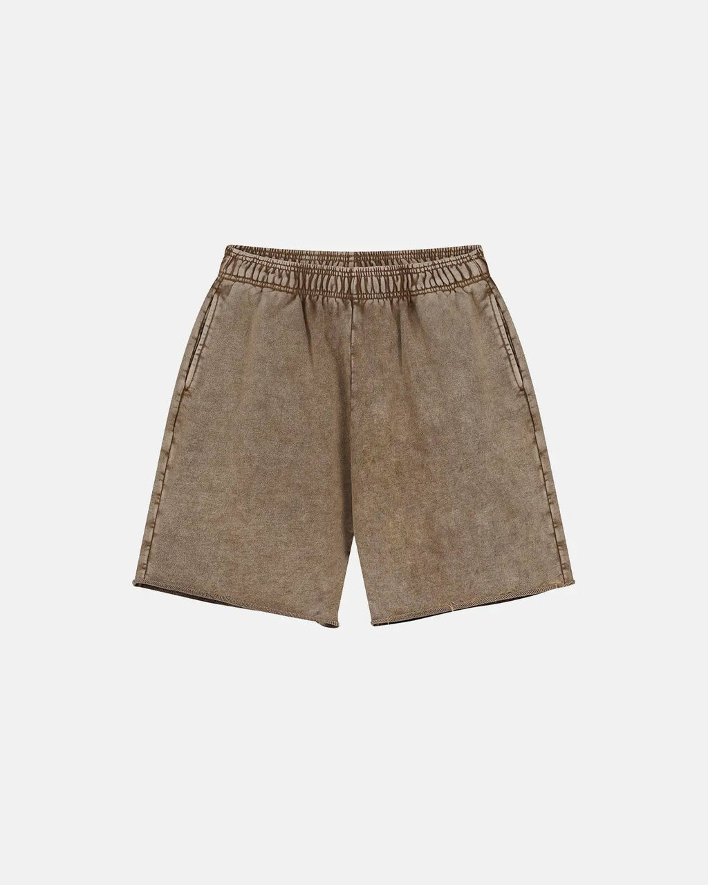 Inflation Heavyweight Washed Sweat Shorts, casual streetwear pants with a relaxed fit and distressed washed fabric.