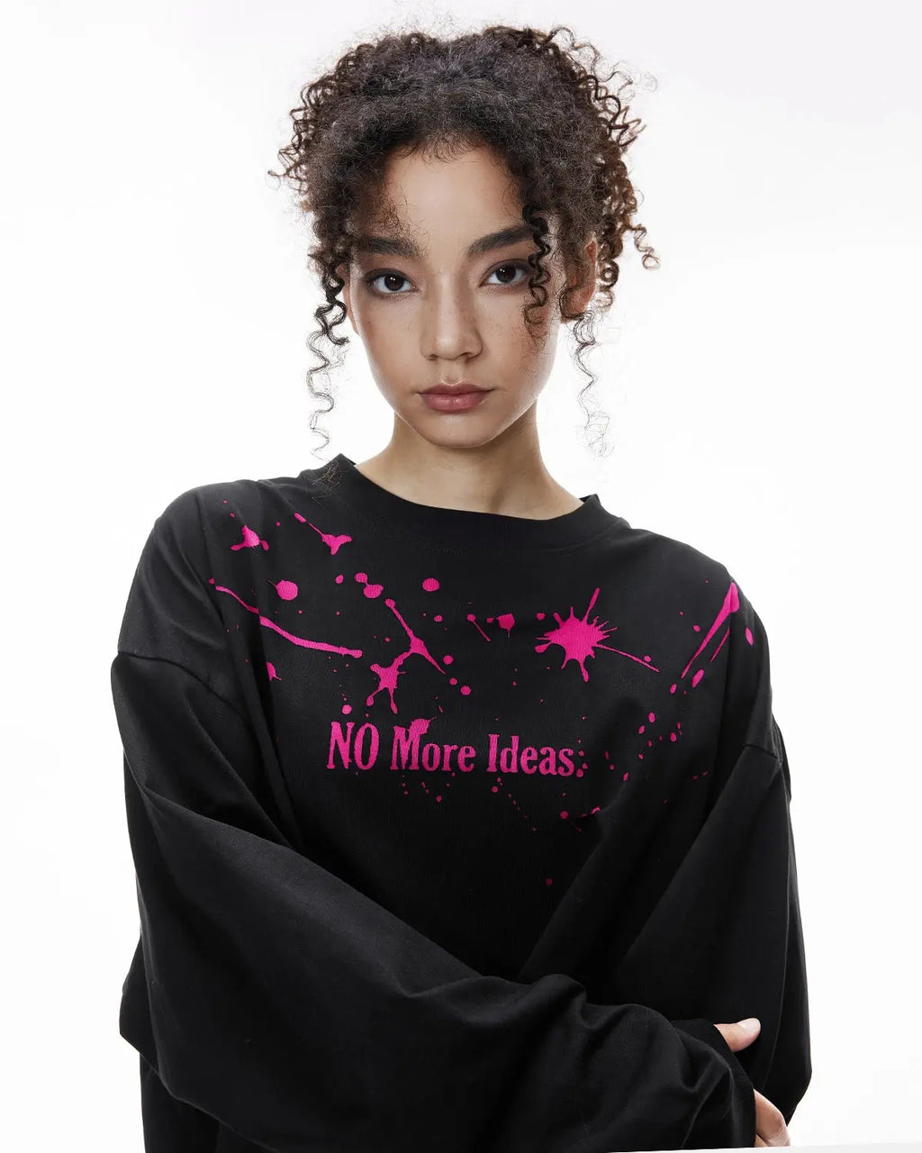 Flation Laser Burning Streetwear Tee featuring a bold laser-etched graphic design on black cotton fabric.
