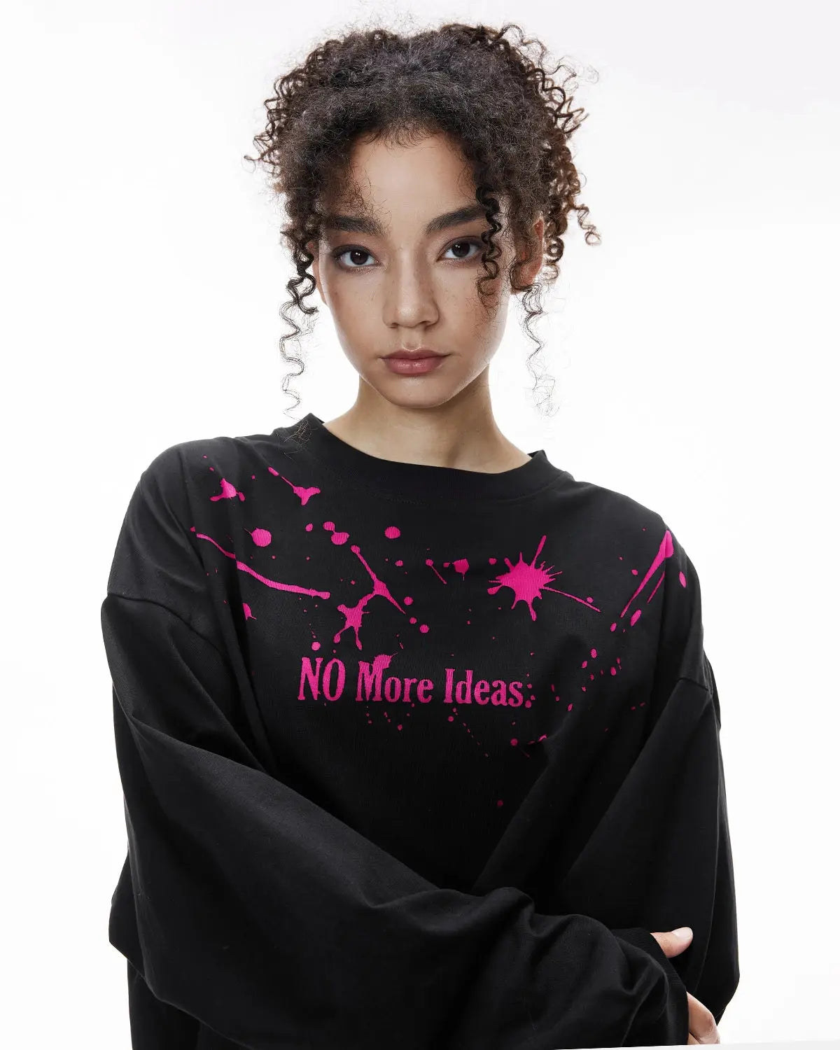 Flation Laser Burning Streetwear Tee featuring a bold laser-etched graphic design on black cotton fabric.