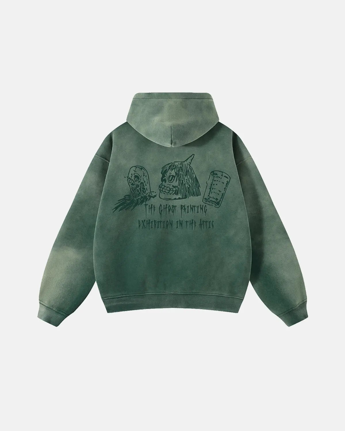 Graphic Monkey Wash Zip Up Hoodie by Flation Streetwear, featuring a colorful monkey graphic on a casual zip-up hoodie.