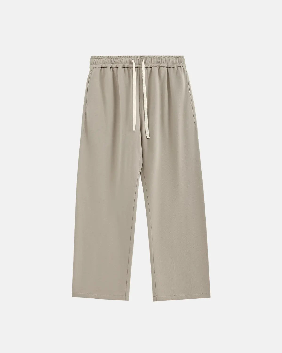 Inflation Heavyweight Straight-Leg Sweatpant in dark color, fitted style with waistband and pockets, casual streetwear look.