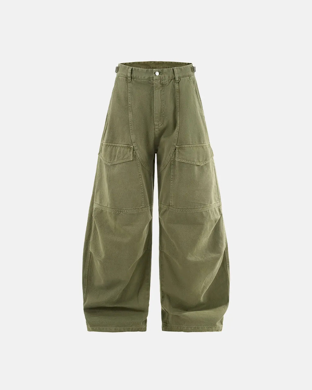 Flation Streetwear multi-pocket garment washed cargo pants with relaxed fit and durable fabric, featuring multiple cargo pockets.