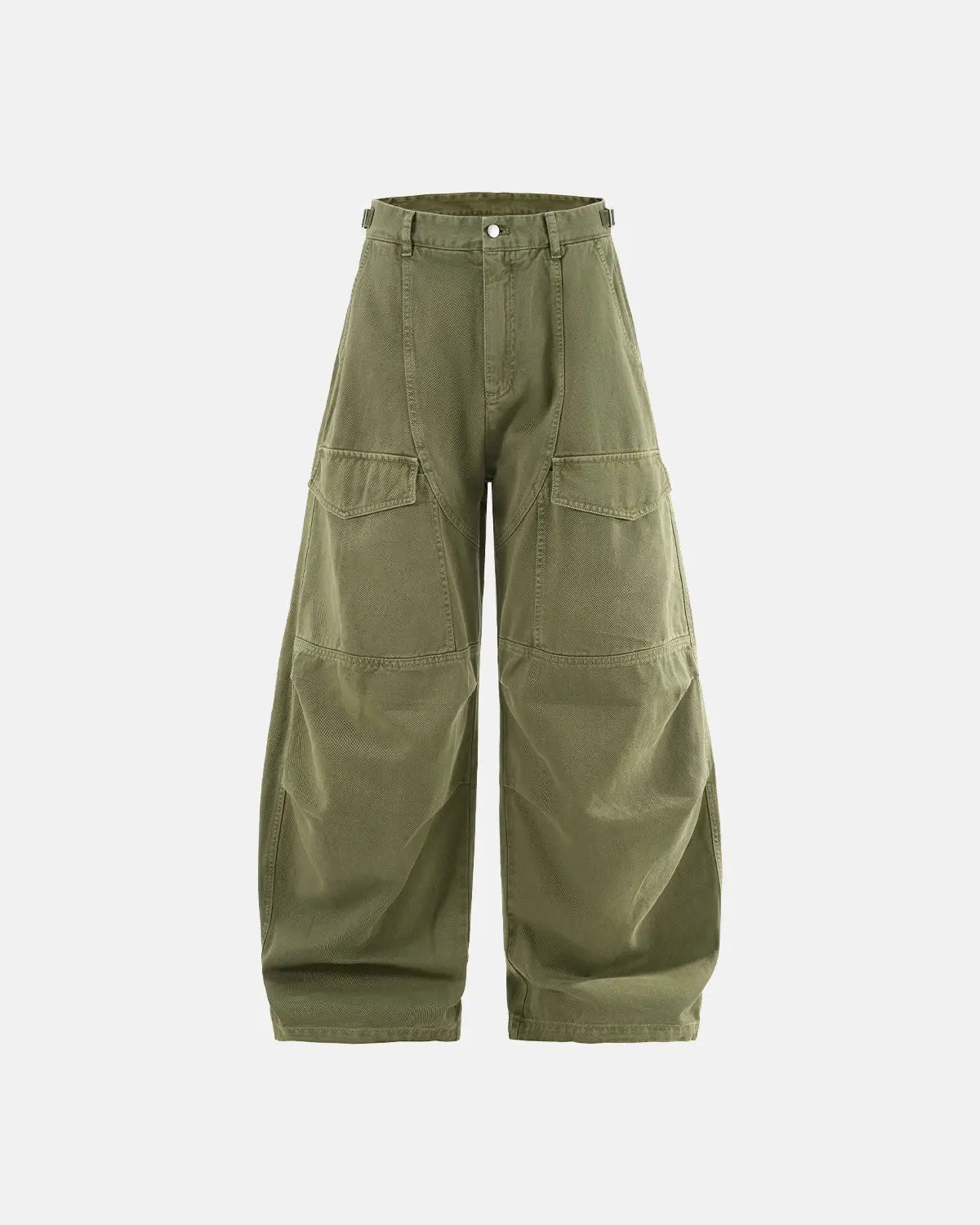 Flation Streetwear multi-pocket garment washed cargo pants with relaxed fit and durable fabric, featuring multiple cargo pockets.