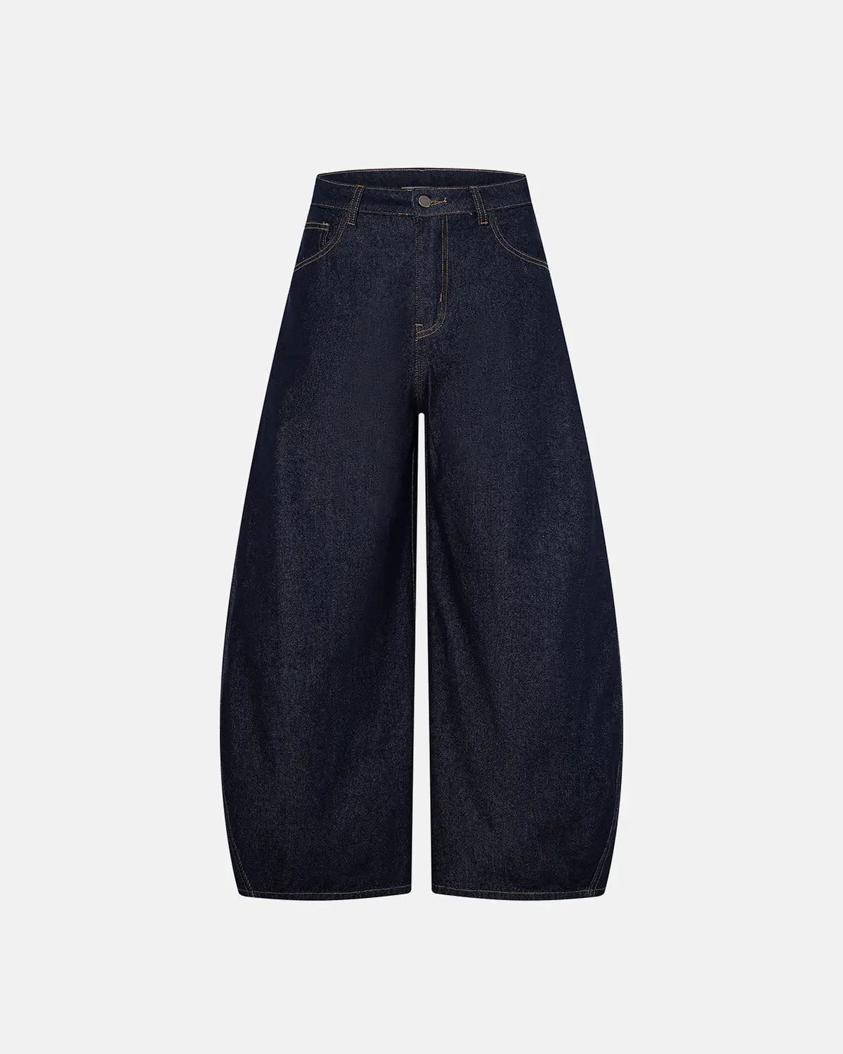 Inflation streetwear barrel jeans with multi-pocket design featuring a relaxed fit and durable denim fabric.