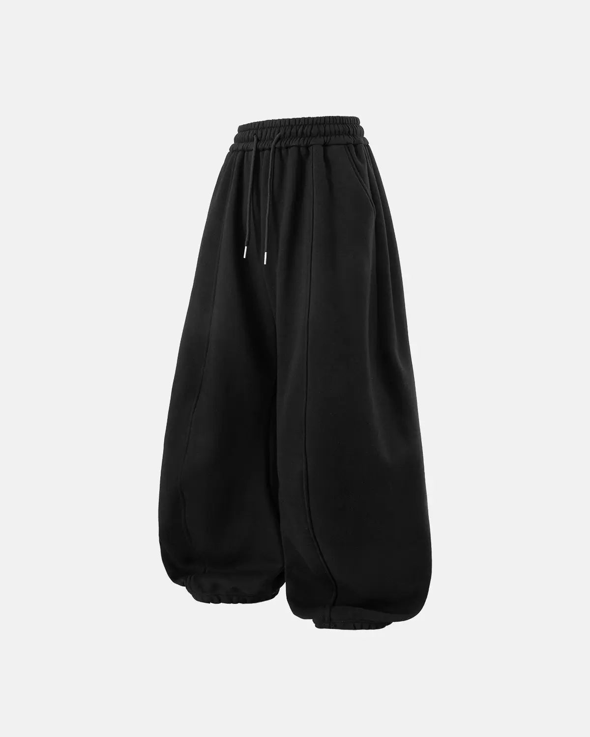 Grey baggy jogger sweatpants by INFLATION featuring a relaxed fit and comfortable streetwear style.