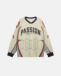 Retro oversized jersey by INFLATION Streetwear, featuring bold graphic design and relaxed fit in vibrant colors.