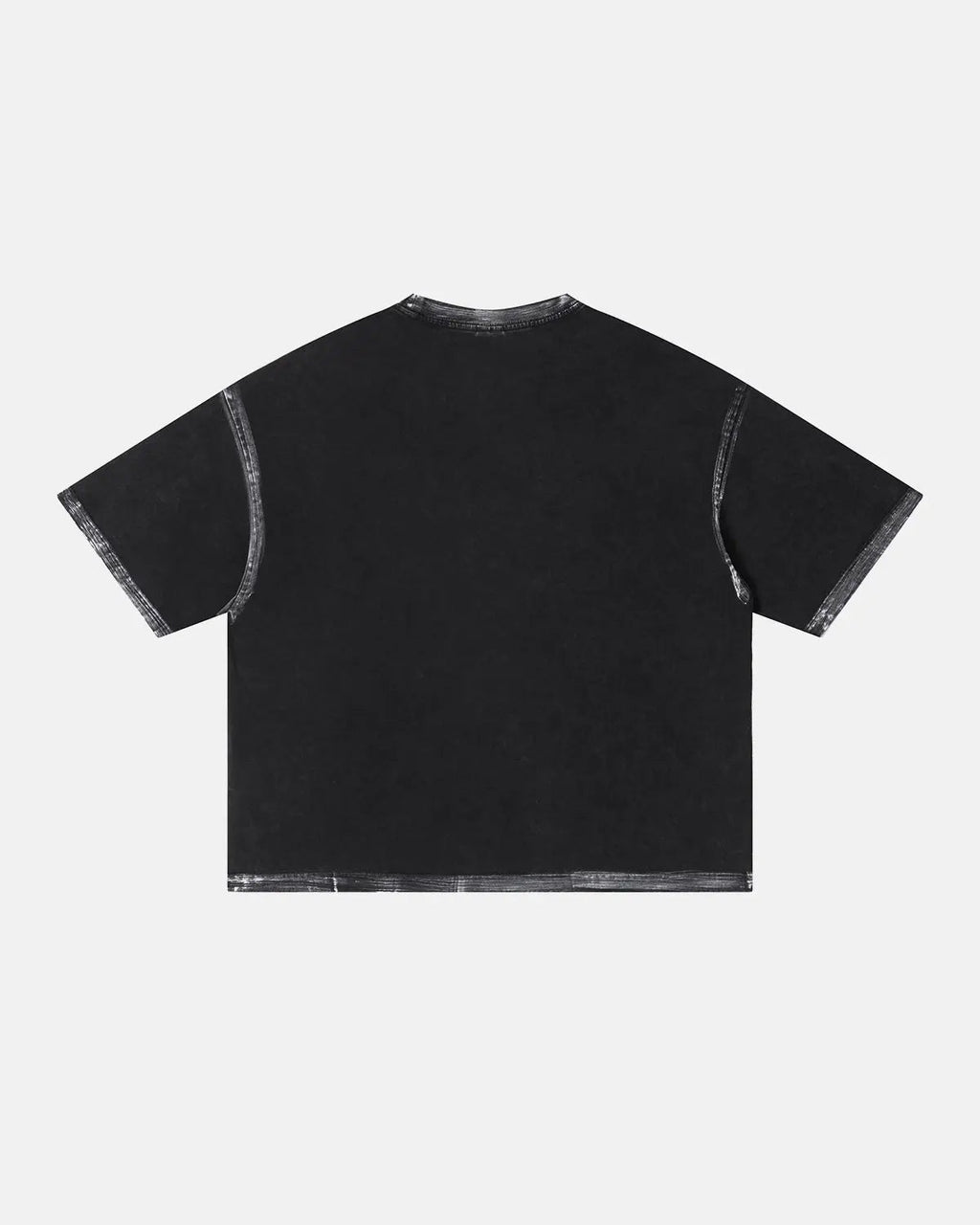 Heavyweight boxy T-shirt from Inflation Streetwear, featuring a distressed, washed look in a casual fit.