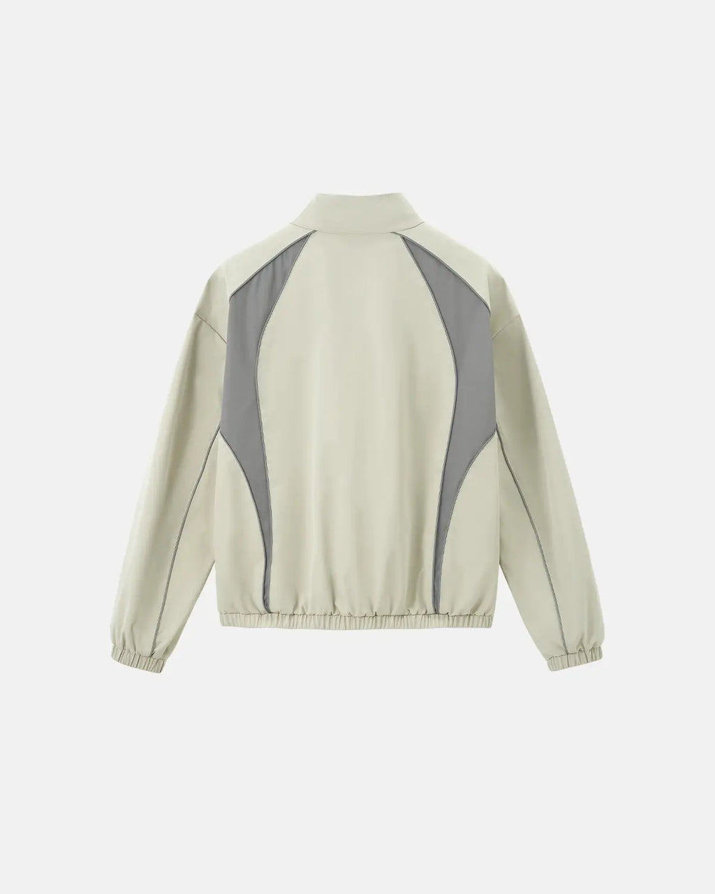 Reflective windbreaker track jacket by Flation, featuring a sleek streetwear design with reflective accents and a lightweight fit.