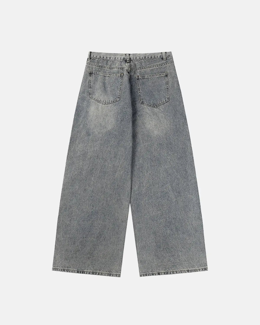 Flation Star Patched Baggy Jeans featuring distressed denim with star patches and a relaxed, streetwear style.