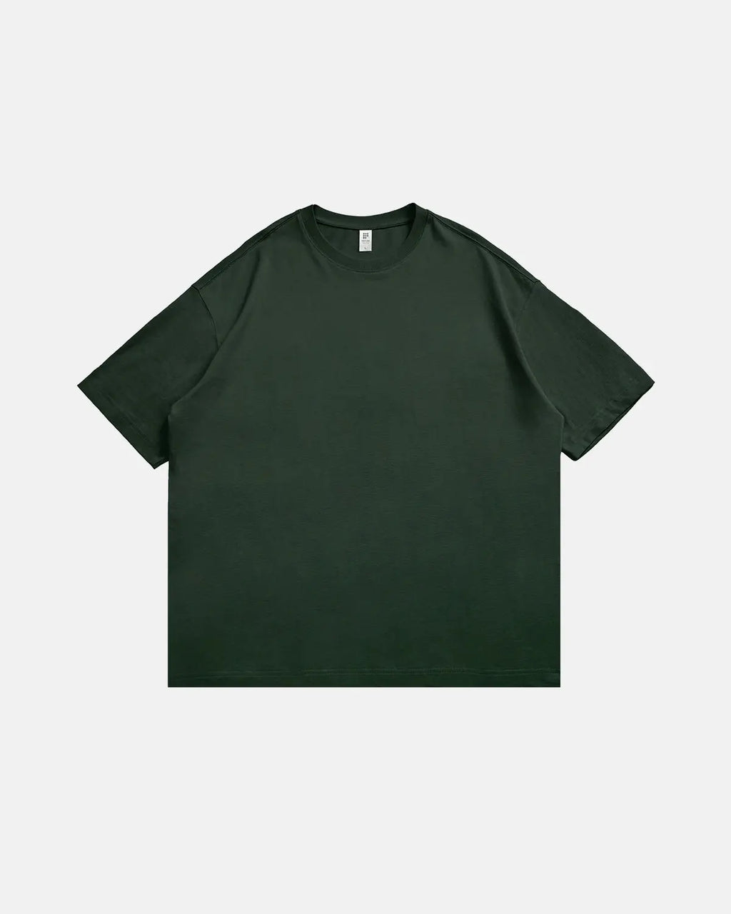 InflationUS heavyweight cotton oversized T-shirt with a relaxed fit, showcasing the soft fabric and streetwear style.