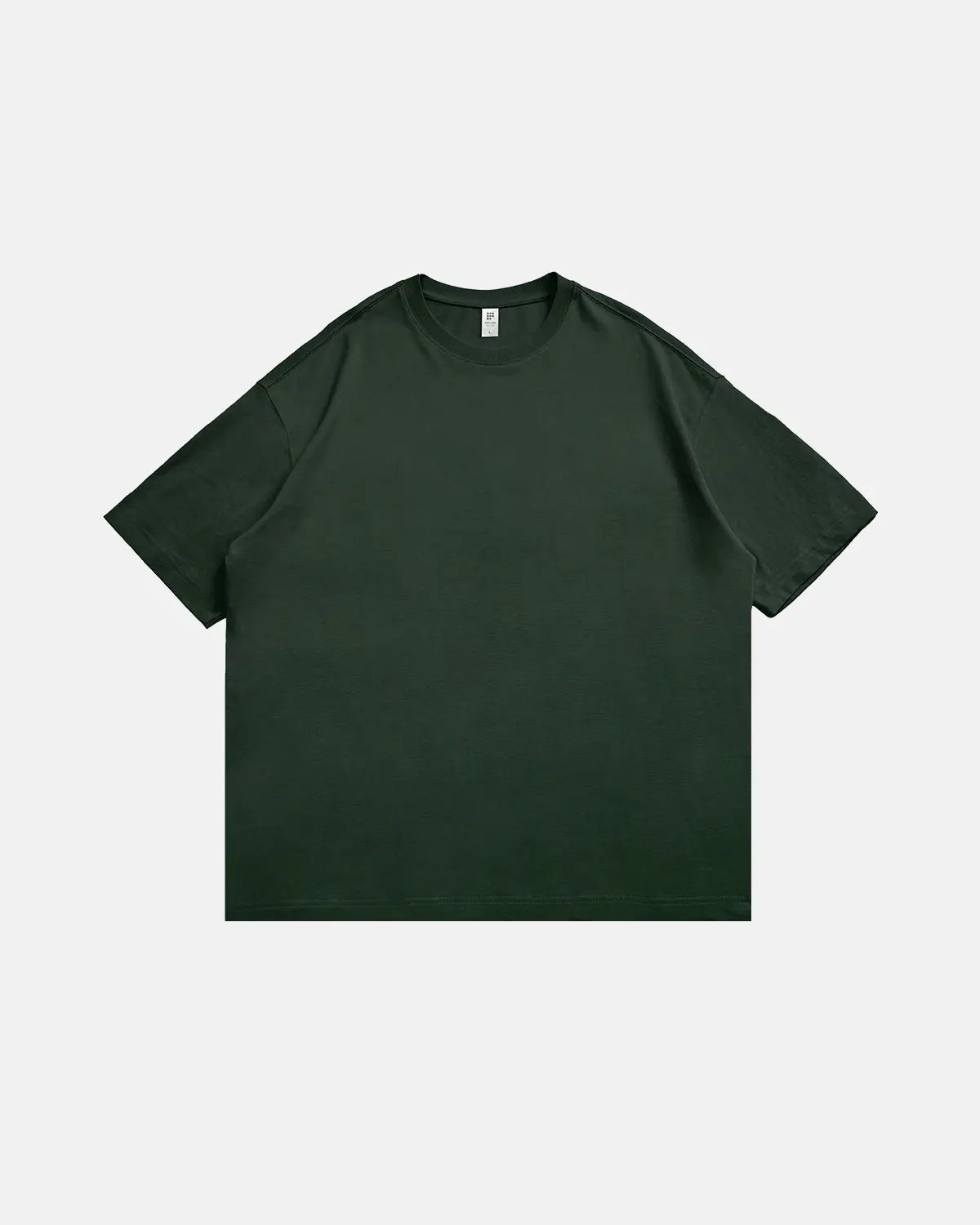 InflationUS heavyweight cotton oversized T-shirt with a relaxed fit, showcasing the soft fabric and streetwear style.