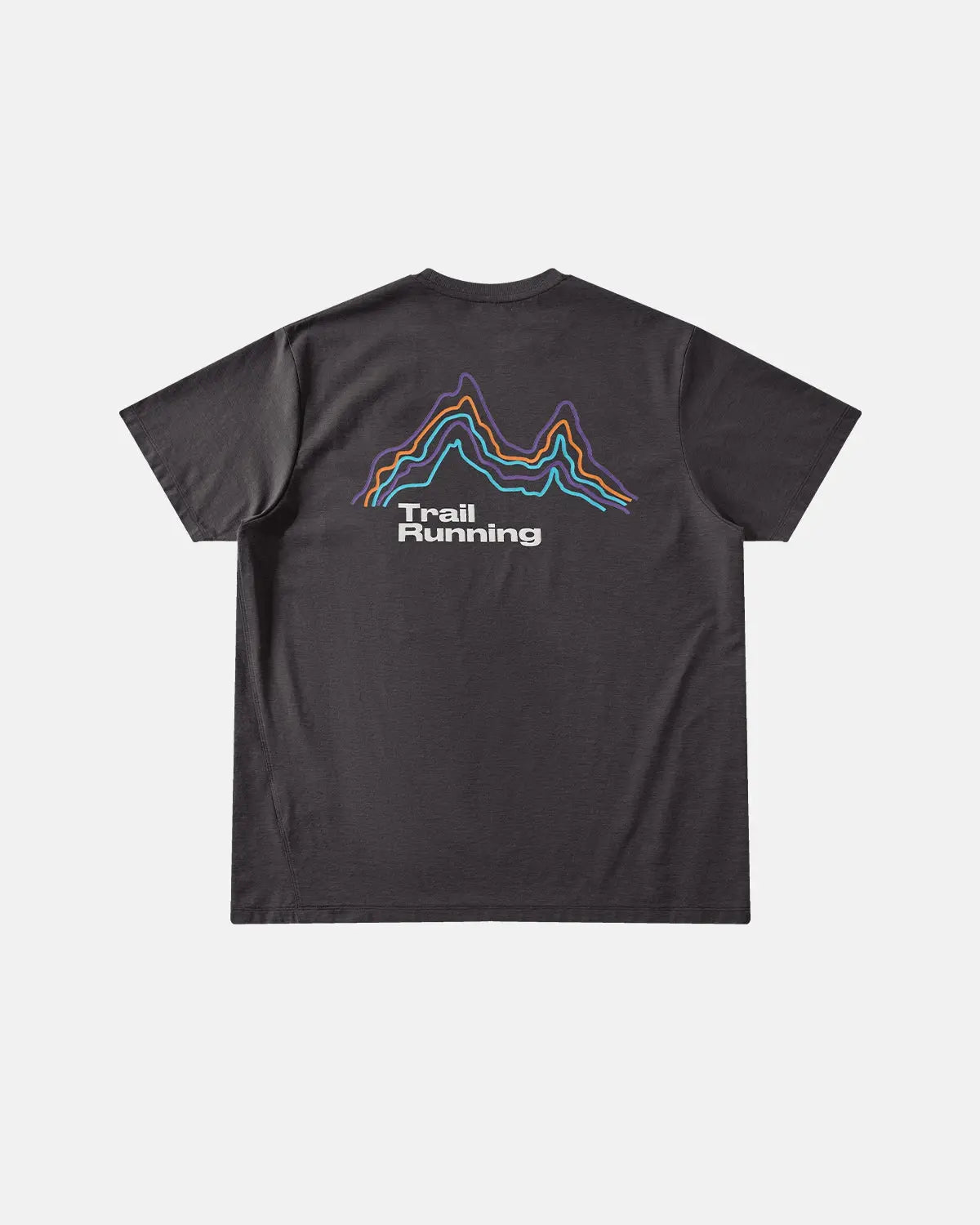 Inflation AirFlow Trail Graphic Breathable Tee featuring vibrant trail design and lightweight, breathable fabric for active wear.