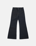 Super Raw Flared Baggy Jeans by Flation featuring a high-rise fit, distressed details, and wide-leg style for streetwear fashion.