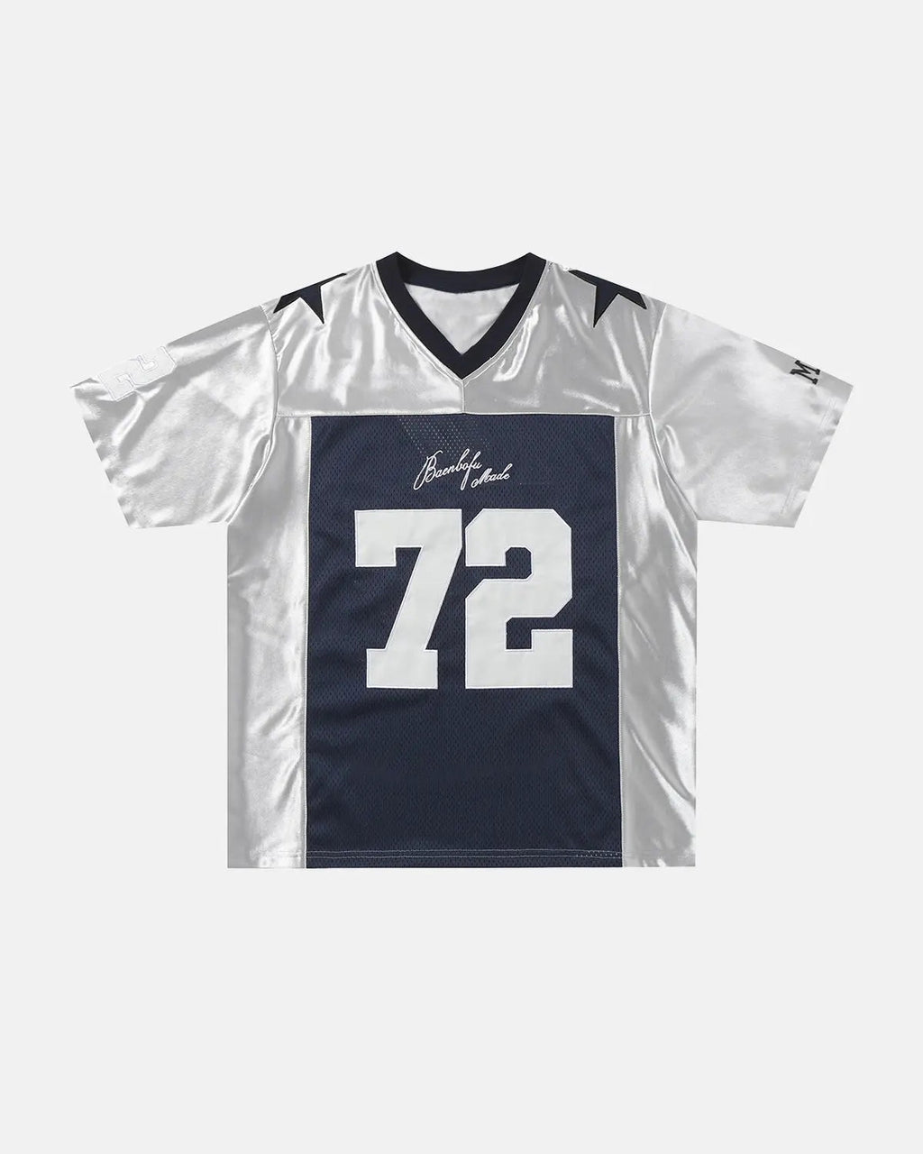 Vintage 72 mesh football jersey by INFLATION featuring classic team design and breathable mesh fabric.