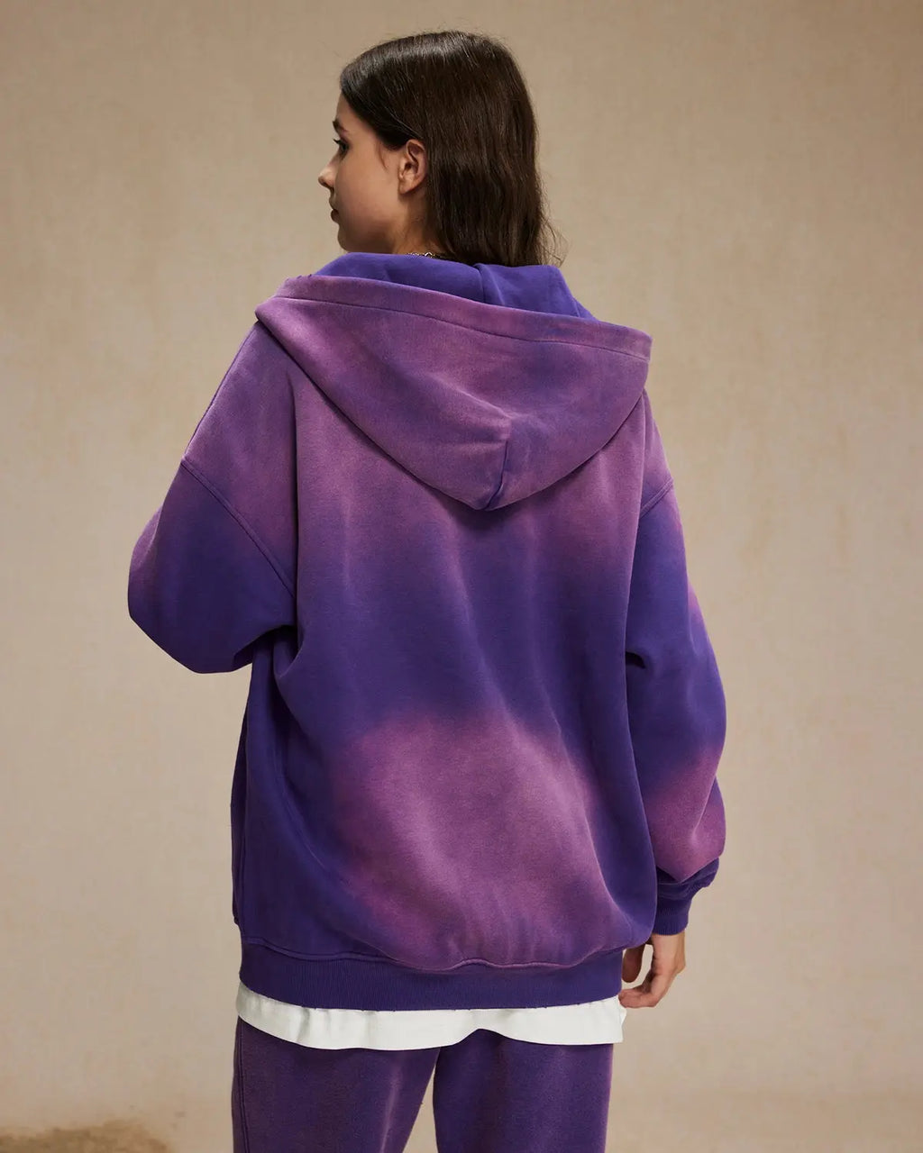 Flation Monkey Wash zip-up hooded jacket in blue with front pockets and adjustable drawstrings, casual streetwear style.