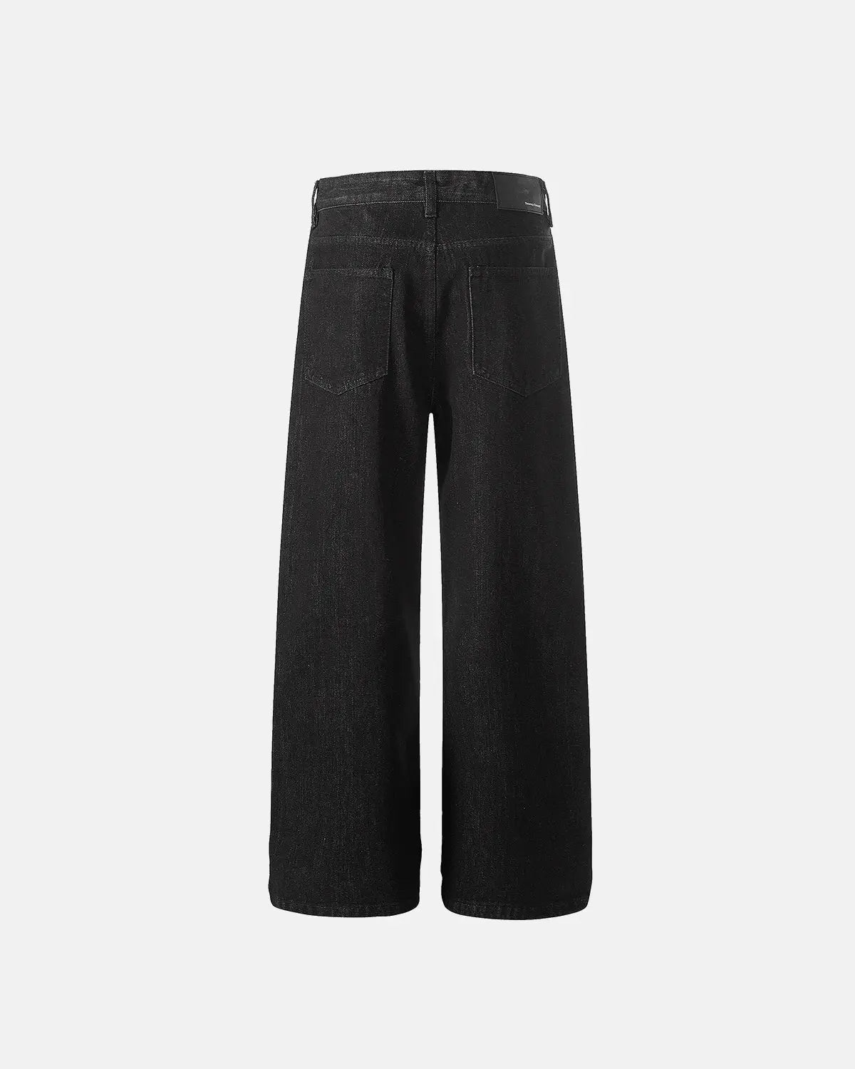 Inflation Raw Buttons Up Baggy Jeans featuring a relaxed fit, distressed details, and button accents in streetwear style.