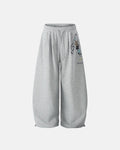 Inflation Streetwear Applique Baggy Sweatpants featuring bold design, relaxed fit, and comfortable cotton fabric.