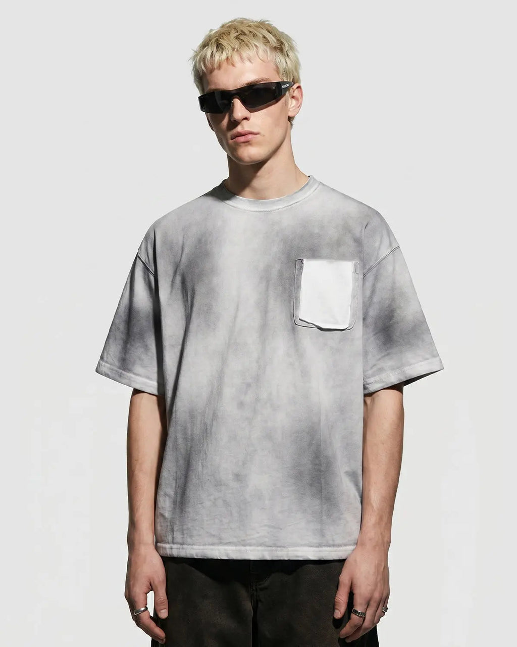 Inflation Streetwear Monkey Wash distressed washed T-shirt with a casual fit and vintage-inspired style, featuring a faded monkey graphic.