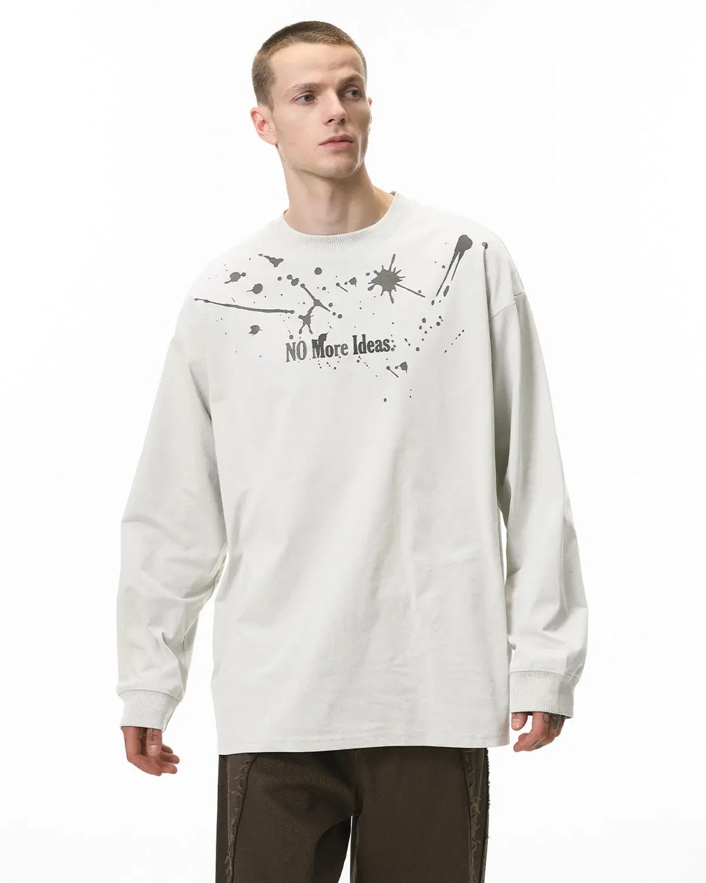 Flation Laser Burning Streetwear Tee featuring bold laser-etched graphic design on black cotton fabric.