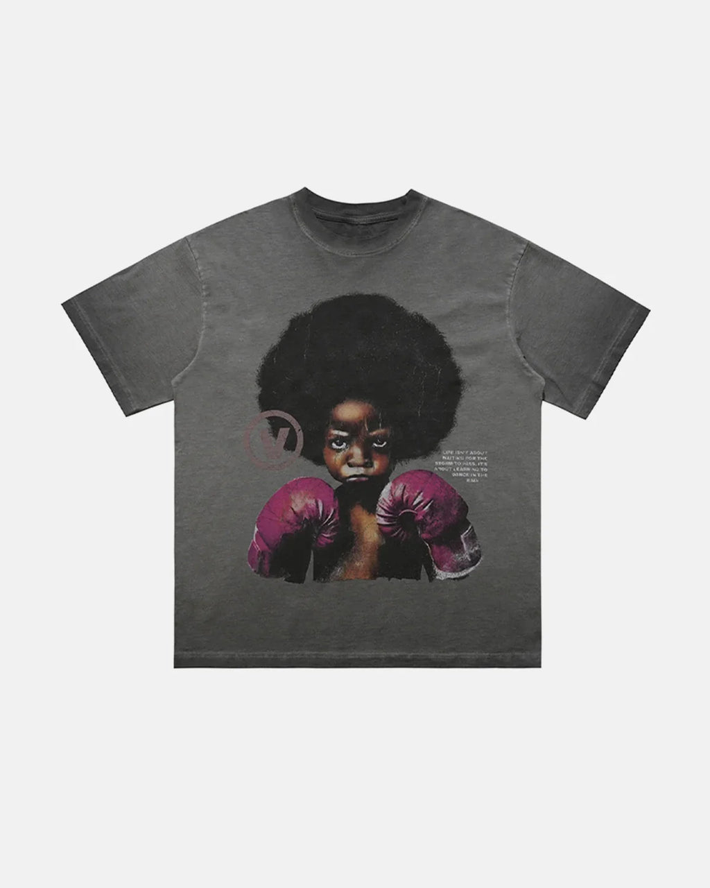 Vintage Graphic Oversize T-shirt by INFLATION featuring bold graphic print, relaxed fit, and streetwear style on a casual canvas.