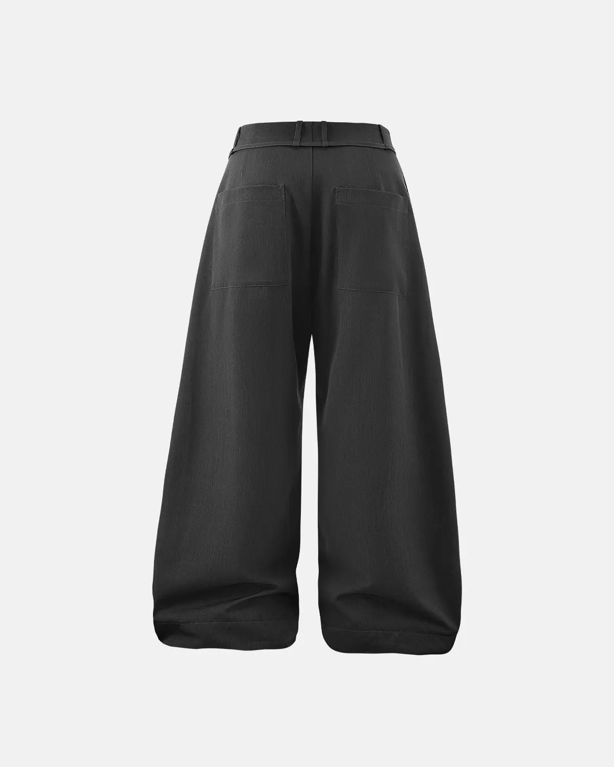 Light brown Cleanfit Baggy Suit Pants by Flation Streetwear showing relaxed fit, high waist, and casual streetwear style.