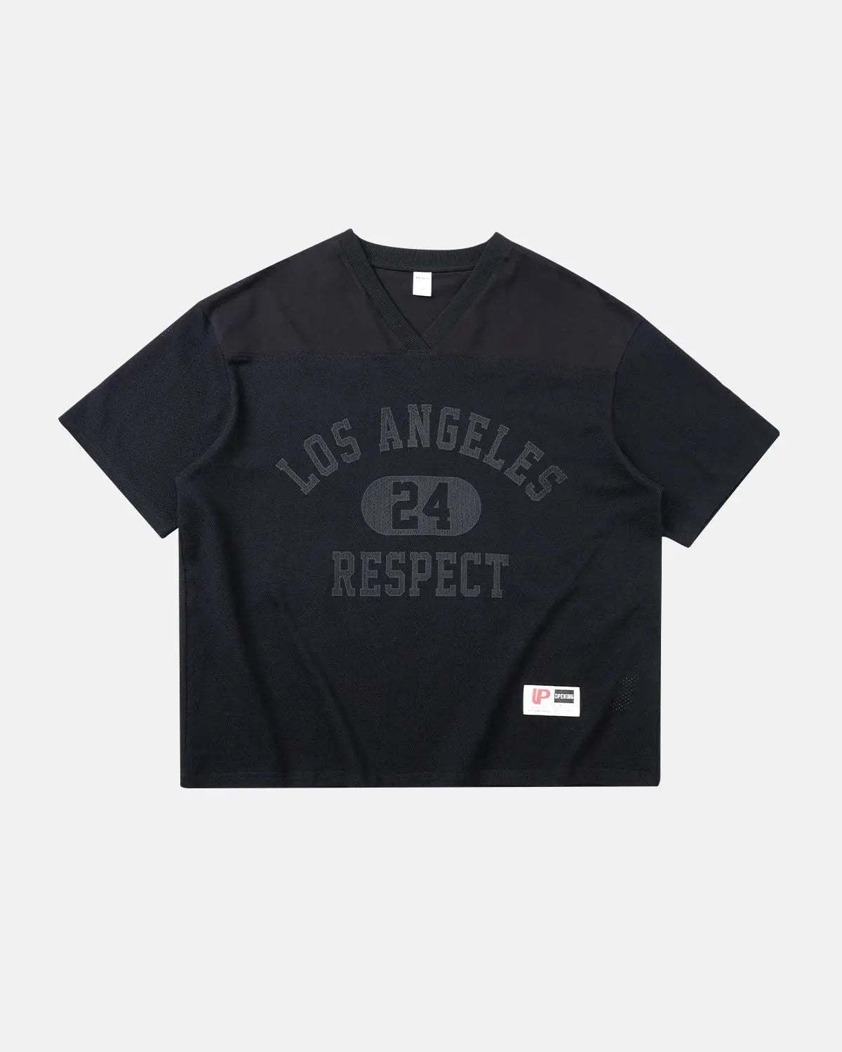 Inflation Streetwear 24 Graphic Mesh Basketball Jersey in black with vibrant colorful print, lightweight and breathable fabric.