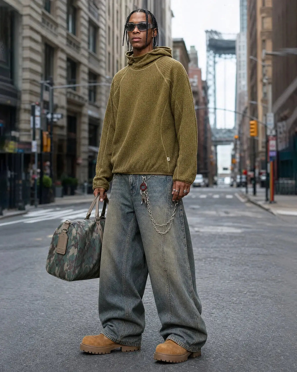 Thermolite® lightweight grid texture hoodie by Flation Streetwear featuring a modern design and comfortable fit.