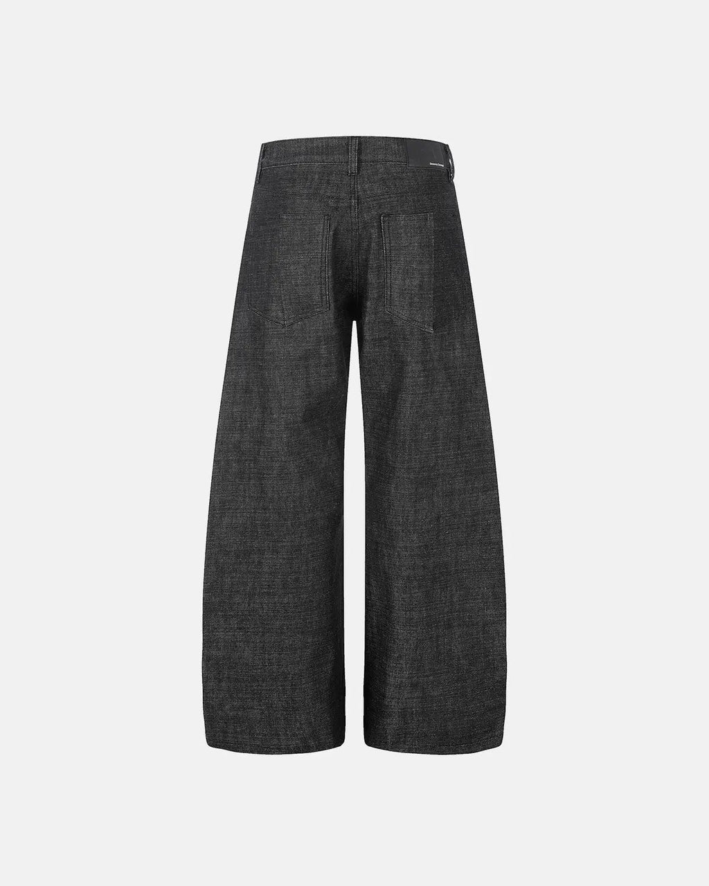 Raw baggy jeans with button detail from Inflation Streetwear, featuring a deconstructed style and relaxed fit.