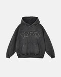 Graphic Washed Hoodie by Flation Streetwear featuring a faded design and comfortable fit, shown in a casual style.