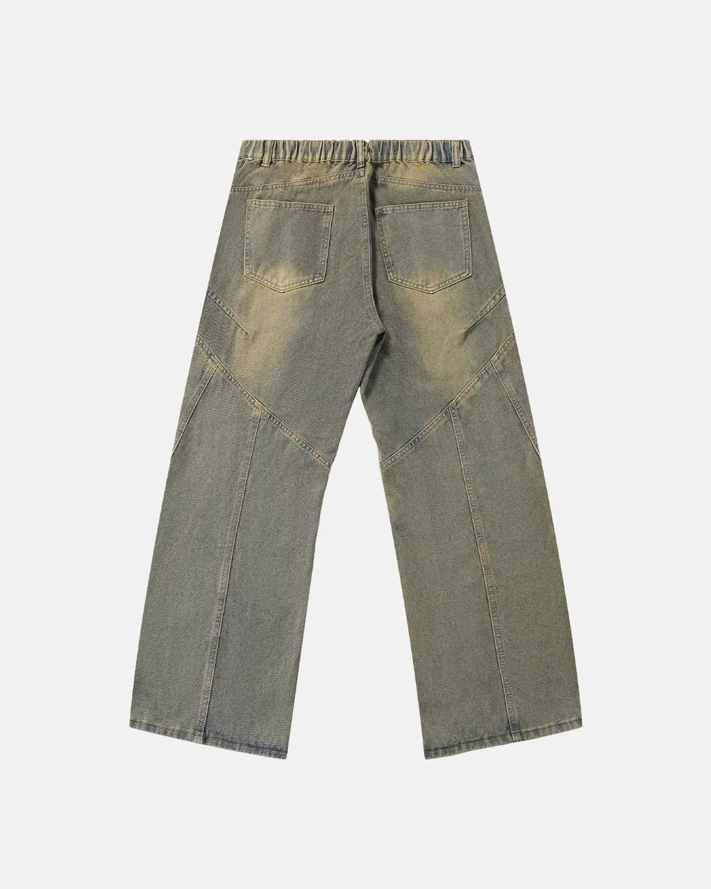 Inflation Streetwear curved panel straight-leg jeans, denim pants with a relaxed fit and classic five-pocket design.