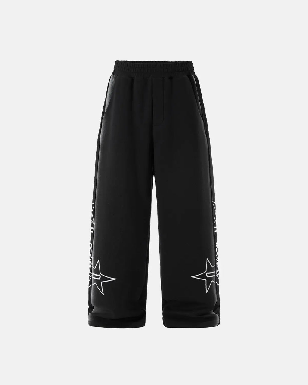Flation Stitching Spray-Painted Graffiti Sweatpant with colorful graffiti design and relaxed fit, streetwear style.