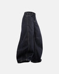 Flation Raw Color Barrel Baggy Jeans, casual pants with a relaxed fit, featuring raw hem and vibrant color details.